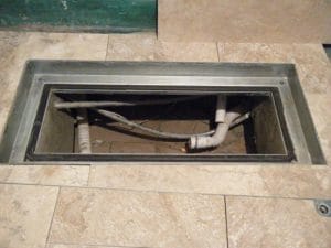 Люк підлоговий «Стандарт» на газових амортизаторах