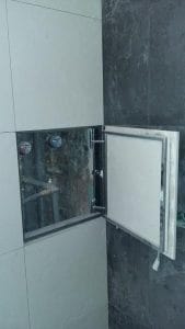 Люк-невидимка «ФР-Д» під плитку з подвійним зсувом